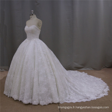 Robe de bal de mariée en dentelle Vestidos mariage Sweetheart de luxe